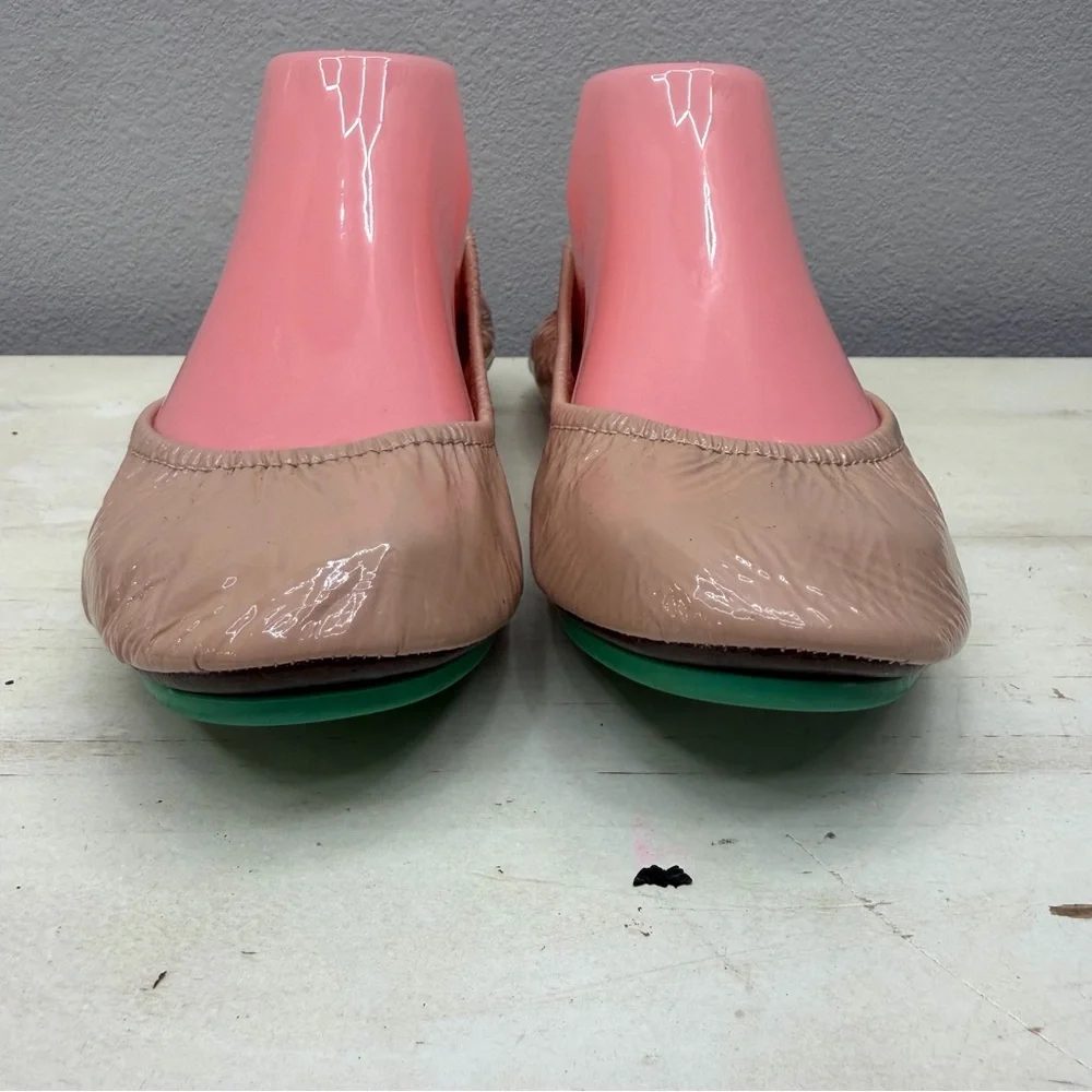 Tieks Pink Blush Patent Leather Ballet Flats Size 7